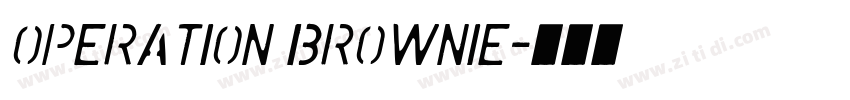 Operation brownie字体转换